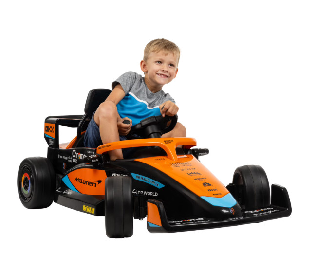 Kids 12V Electric Ride On Racing Car Battery Powered with RC for Ages 3 to 5