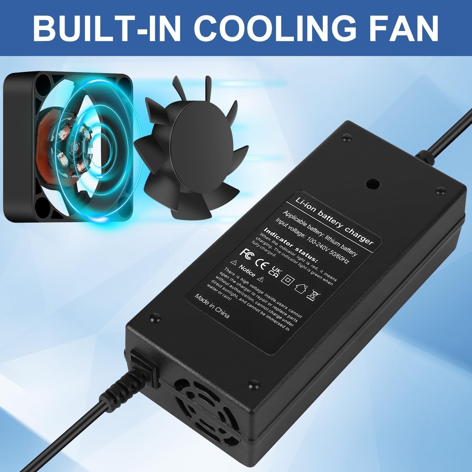 42V 2A Scooter Charger for Hiboy S2 /Lite, S2, KS4, KS4 , NEX, NEX3, NEX5, Ma…