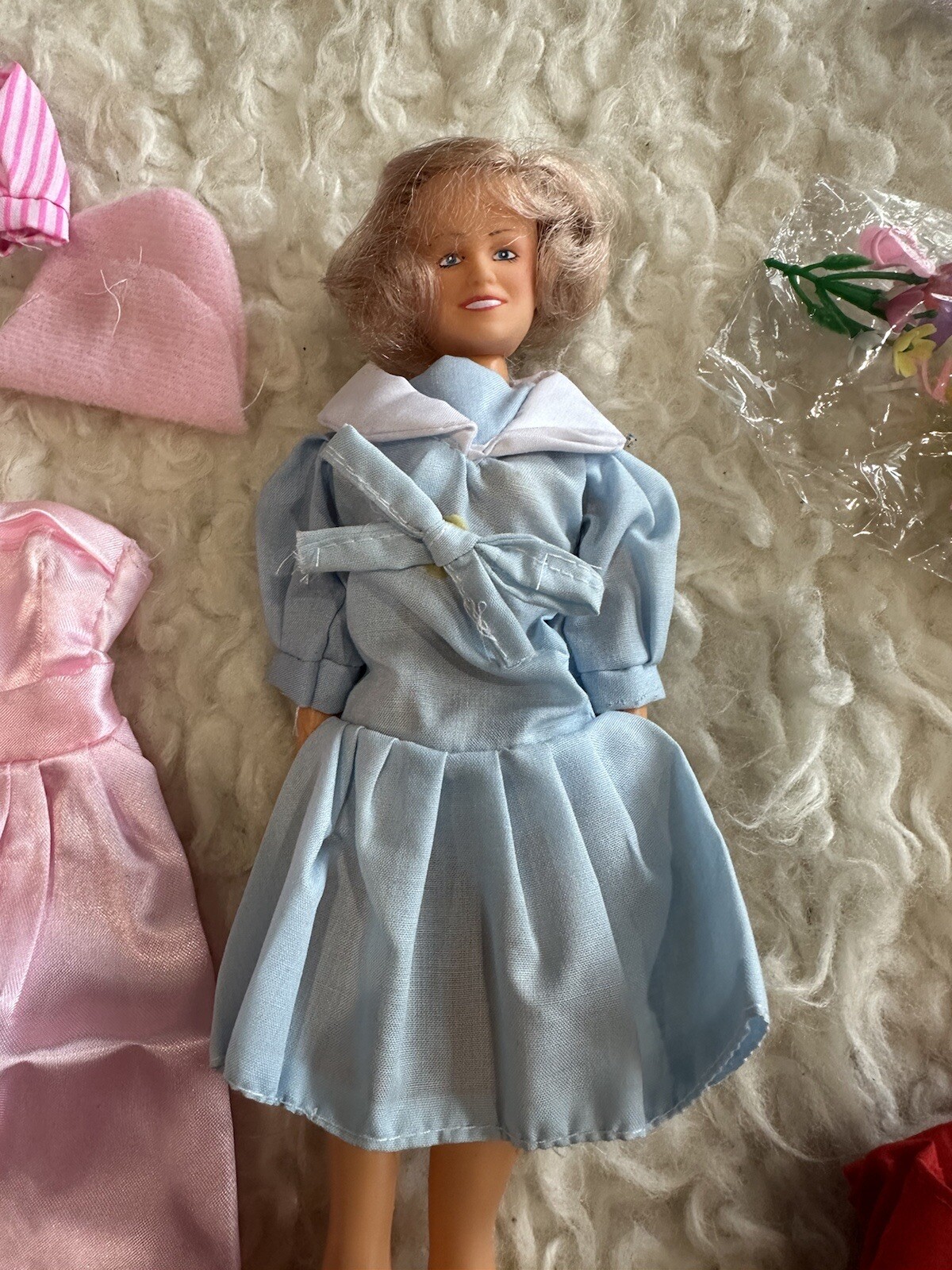 VTG Princess Diana Doll Wardrobe And Doll Set