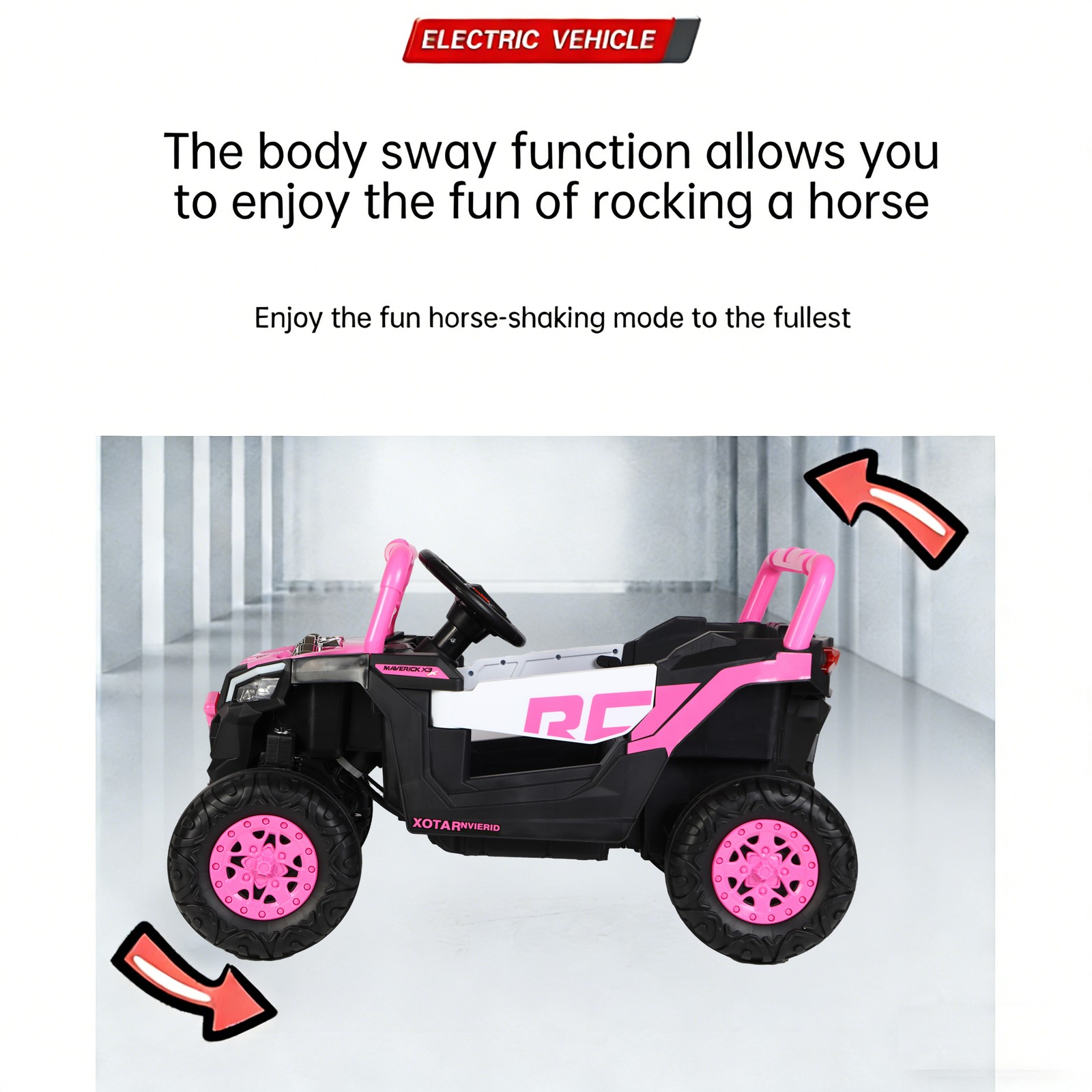 Ride on Kids Electric Car Riding Toys W/Remote Control Swing for 3~6 Boys/Girls