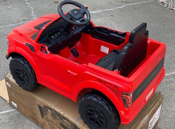 First Ride On 12V Licensed Ford F-150 Raptor Kids Ride on Toy.