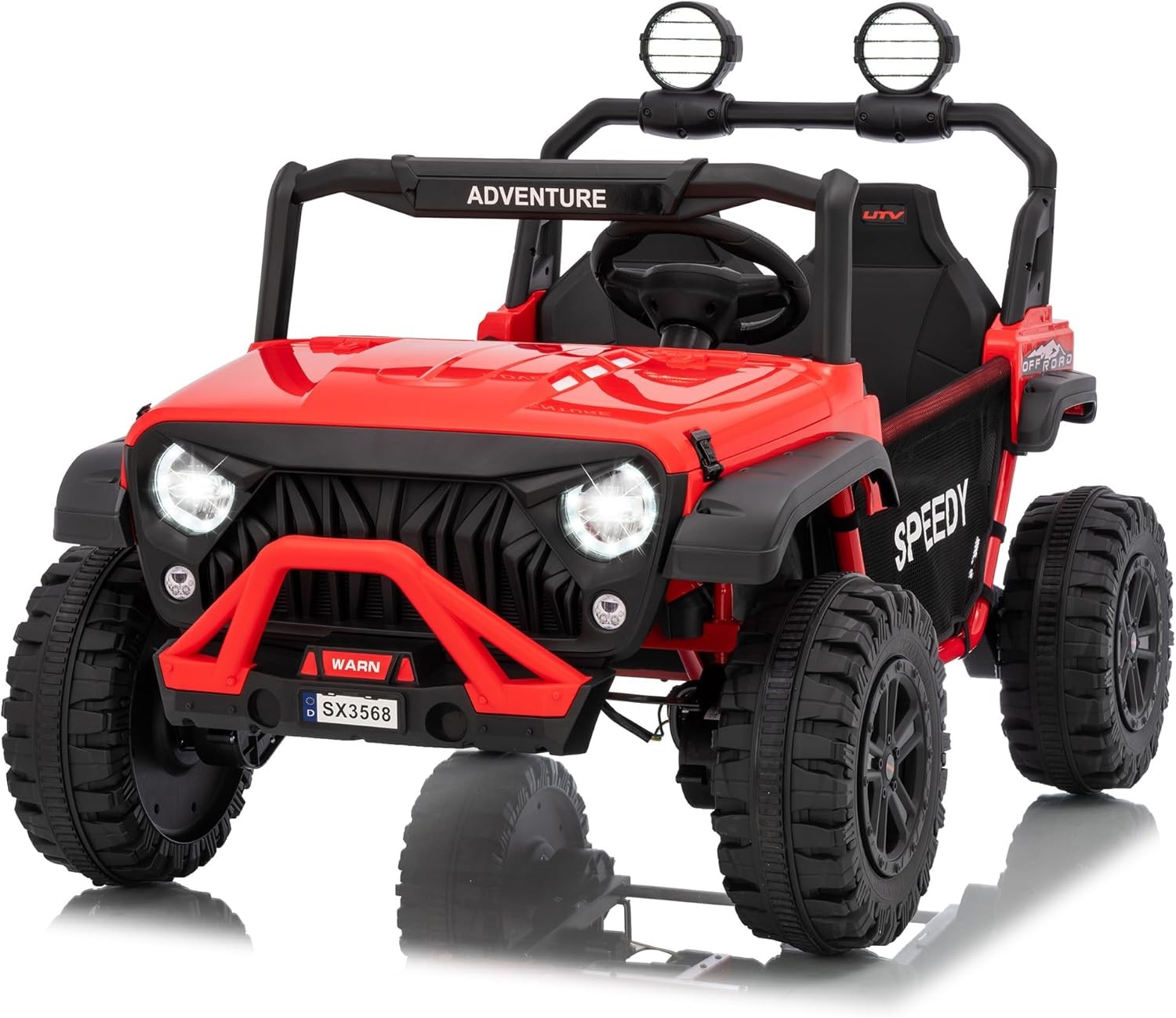 Ride on Toys for Kids,Ride on Truck w/ RC,2 Seater Electric Car for Toddlers 4-8