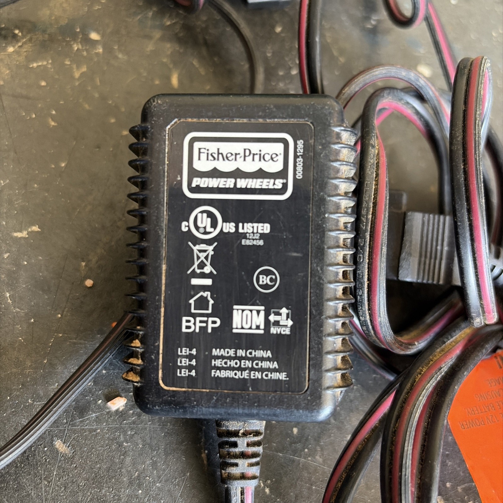 Fisher Price 00801-1778 Power Wheels LOT OF 3 – 12V Charger Cord, OEM