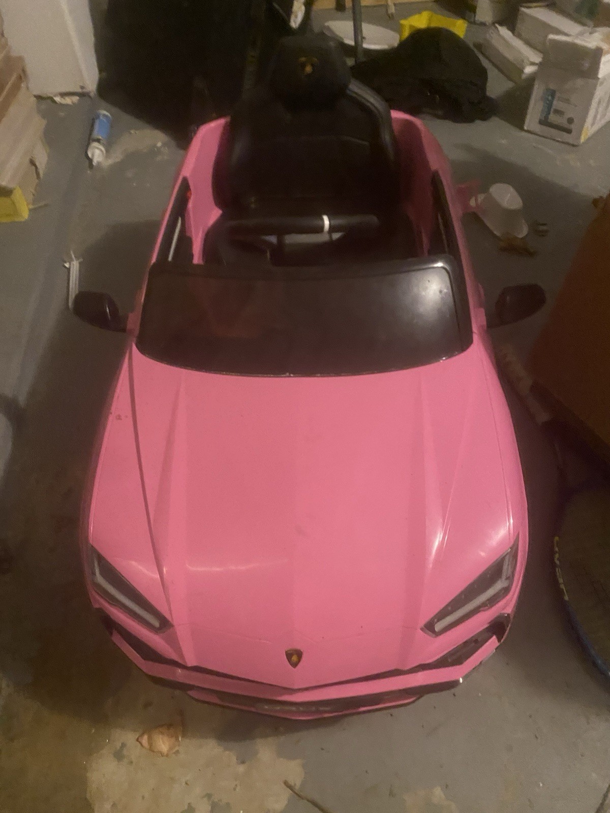 Lamborghini Pink Battery Operated Ride-On Toy Car for Kids Ages 3-7, Cars Theme