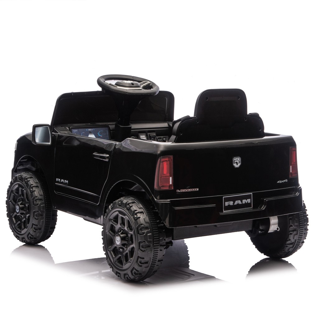 Licensed Dodge RAM 12V Ride On Truck w/ Remote Bluetooth Music for Kids Ages 3-6