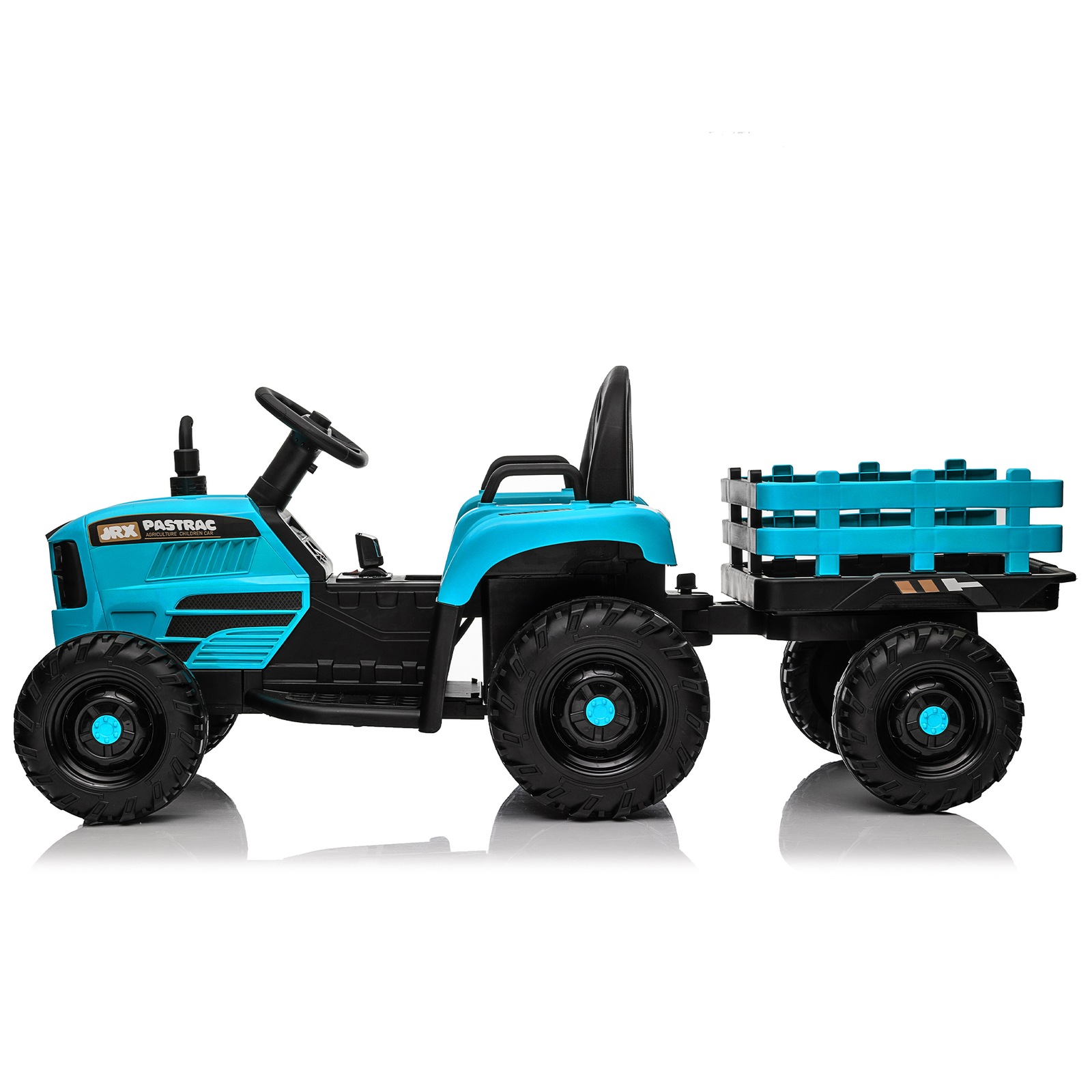 24V 400W Ride on Tractor W/ Trailer Remote Control Electric Car for Kids Ages 3+