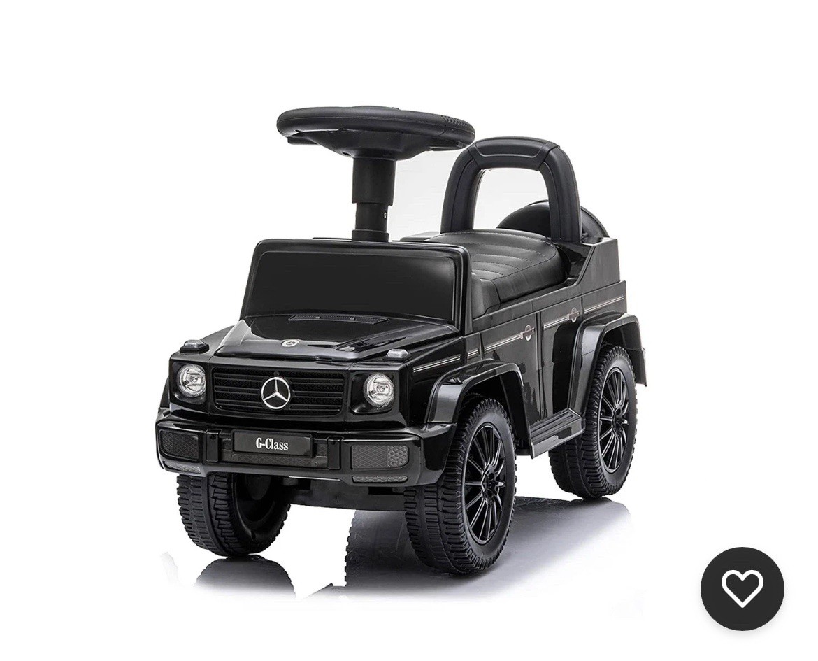 Best Ride On Cars Realistic Mercedes G-Wagon Push Car & Walker, Black