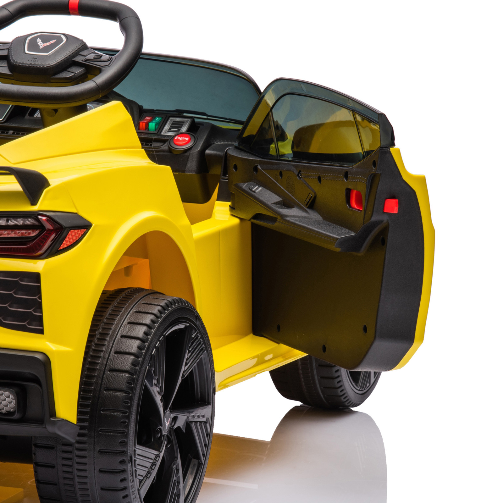 12V Chevrolet Corvette C8 1 Seater Kids Ride On Car Electric Toy Vehicle Remote
