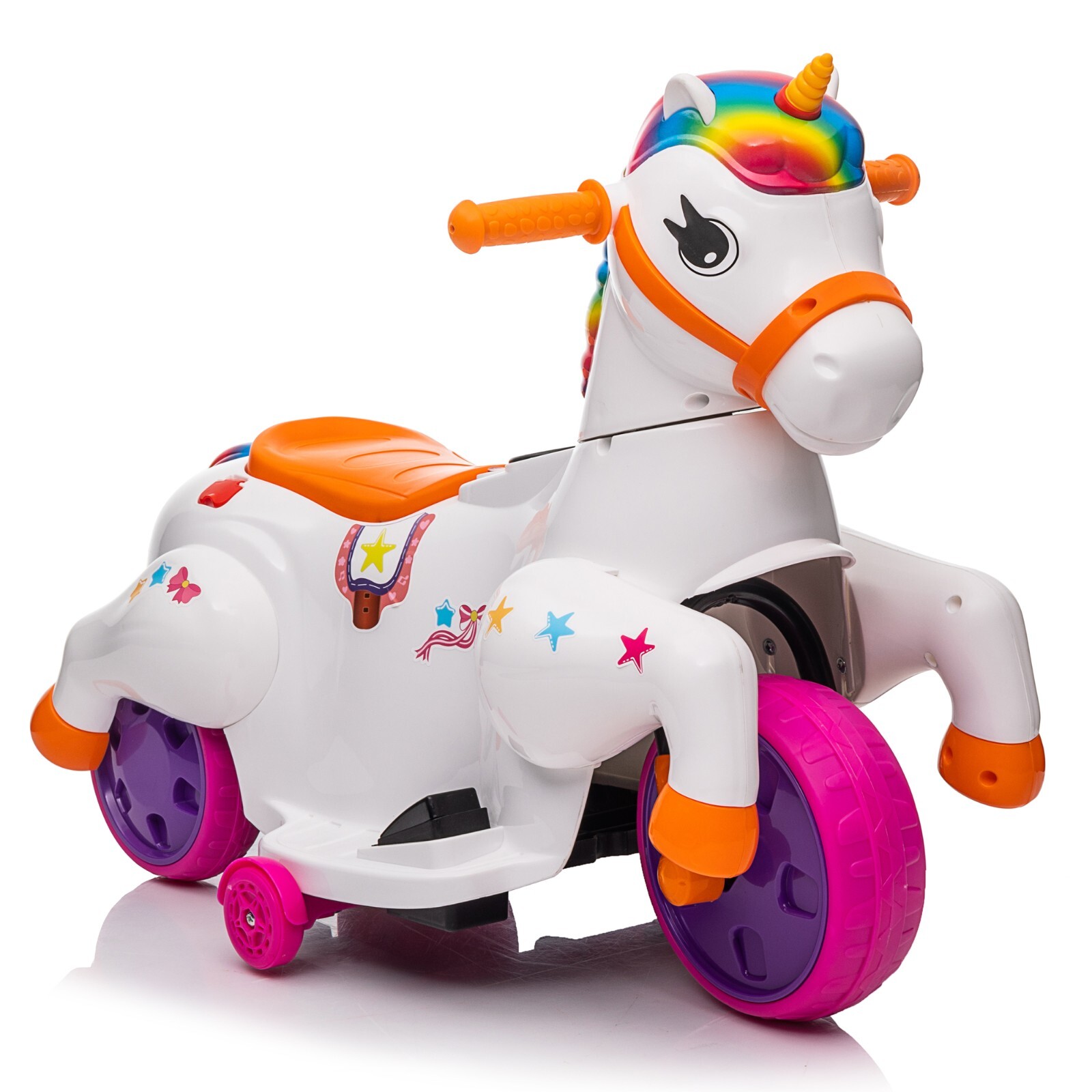 TOBBI Ride on Unicorn Car Baby Rocking Horse Toys for Girls Electric Ride On Toy