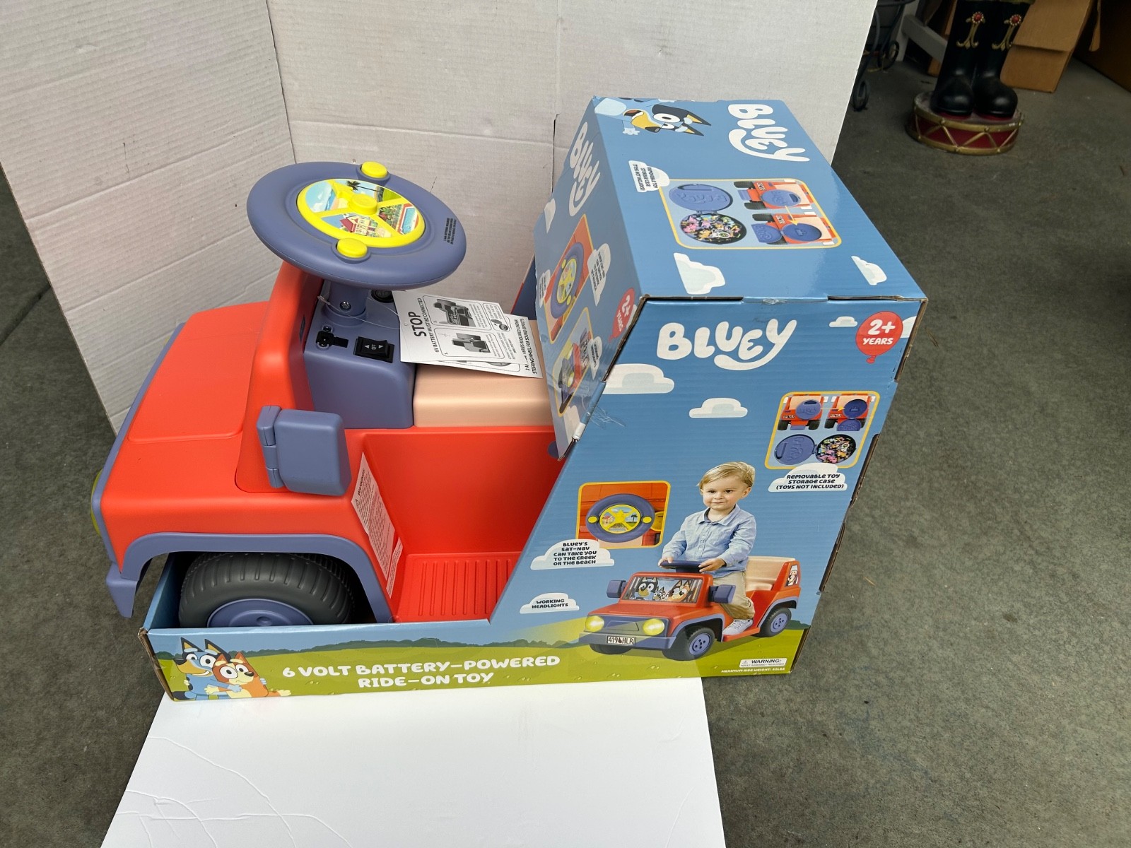 Bluey 6V Ride On Car for Toddlers – Interactive Electric Car for Kids with Sound