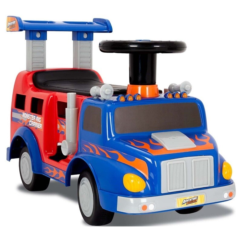 Ride On Toy Monster Rig Carrier Kids 1-3 Years Interactive Fun Unisex 44lbs New