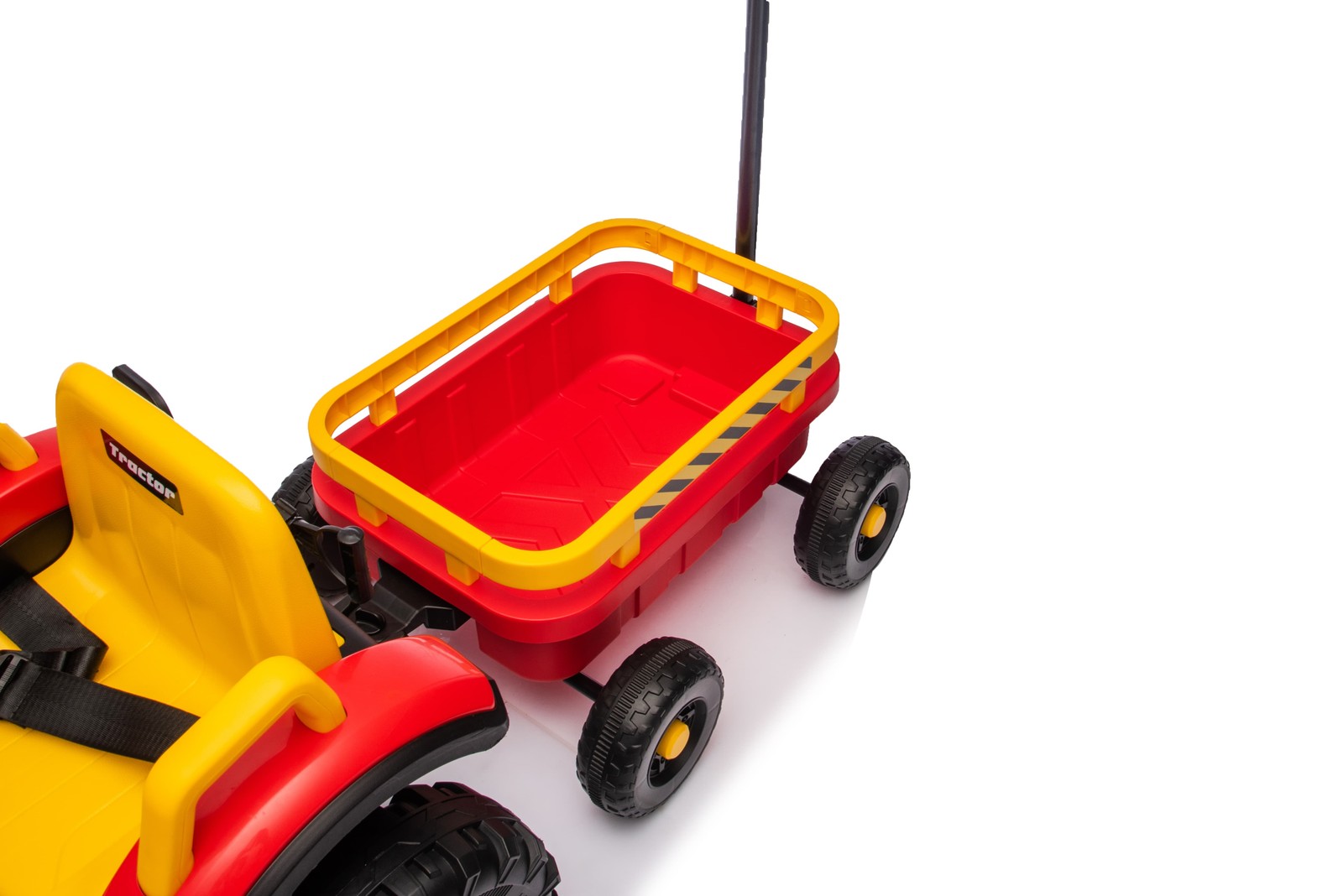 Kids Electric Farm Tractor Ride On Car 12V with Trailer Lights Music Age 3-6