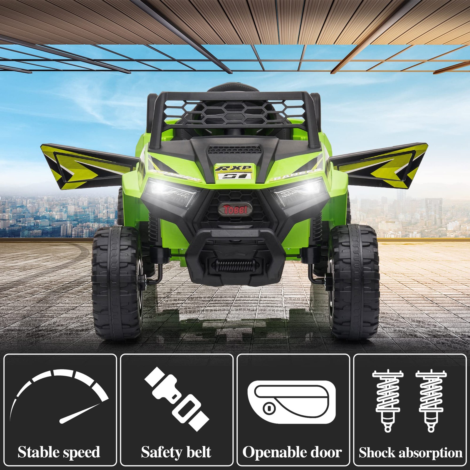 12V Coche De Paseo Para Niños Grandes De 3 4 5 6 Años Camión ATV Eléctrico Playa