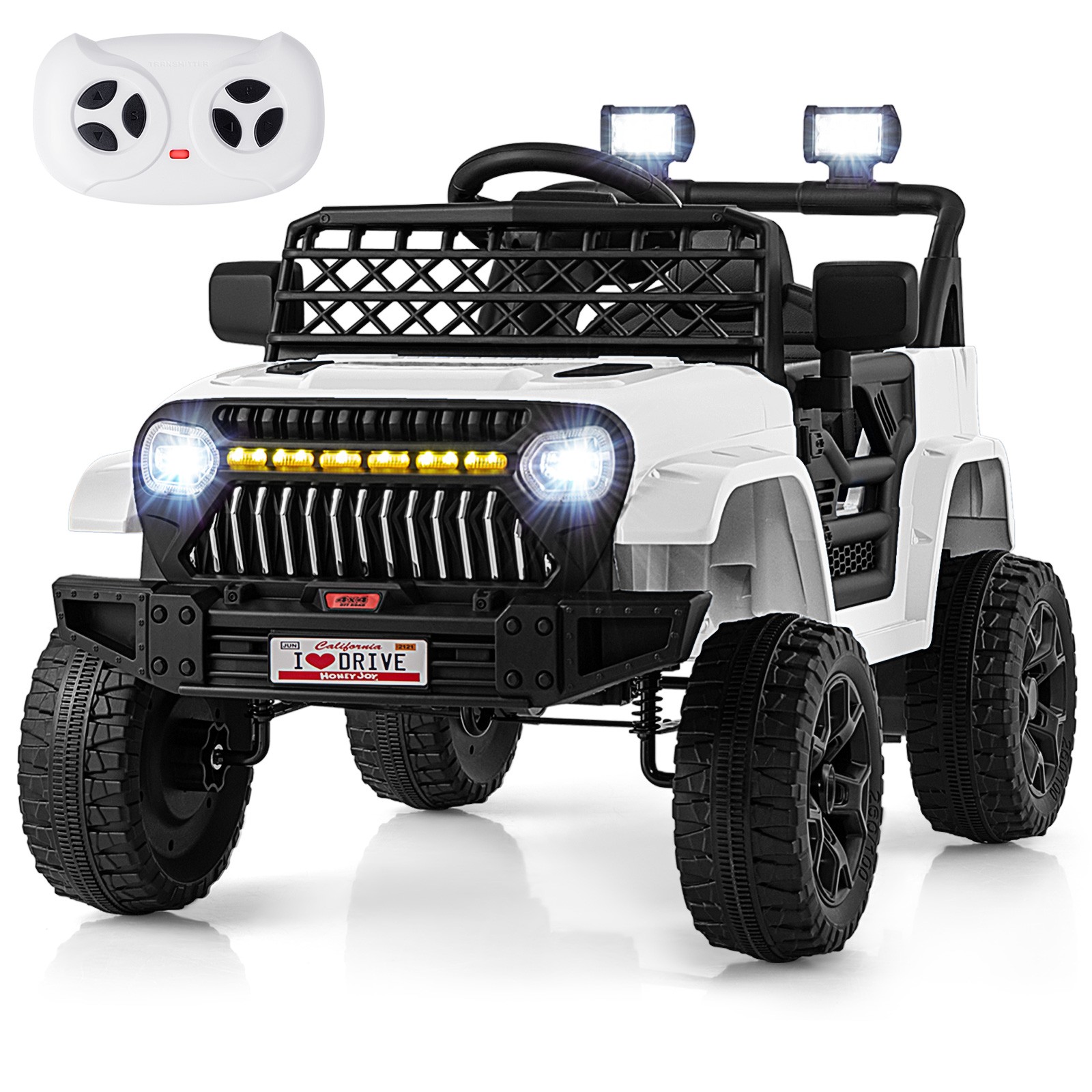 12V Kids Ride on Truck Car Battery Powered Toddler Electric Vehicle w/ 3 Speeds