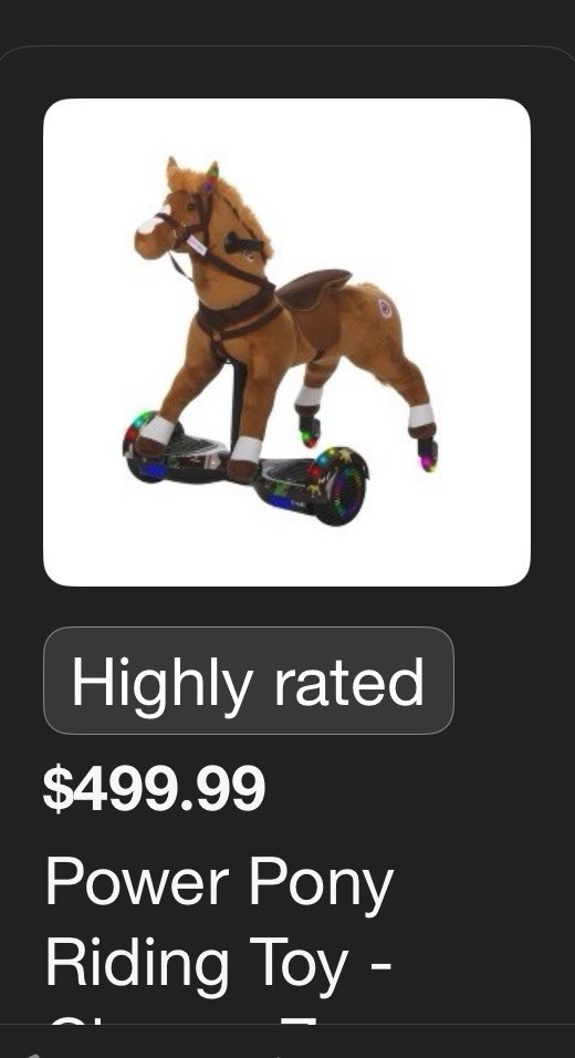 Ride on pony one horse and one unicorn