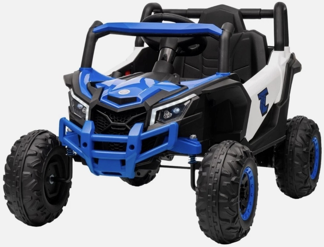 Kids Battery Powered Ride-On UTV Off-Road Buggy Car w/ Remote Blue/Black/White