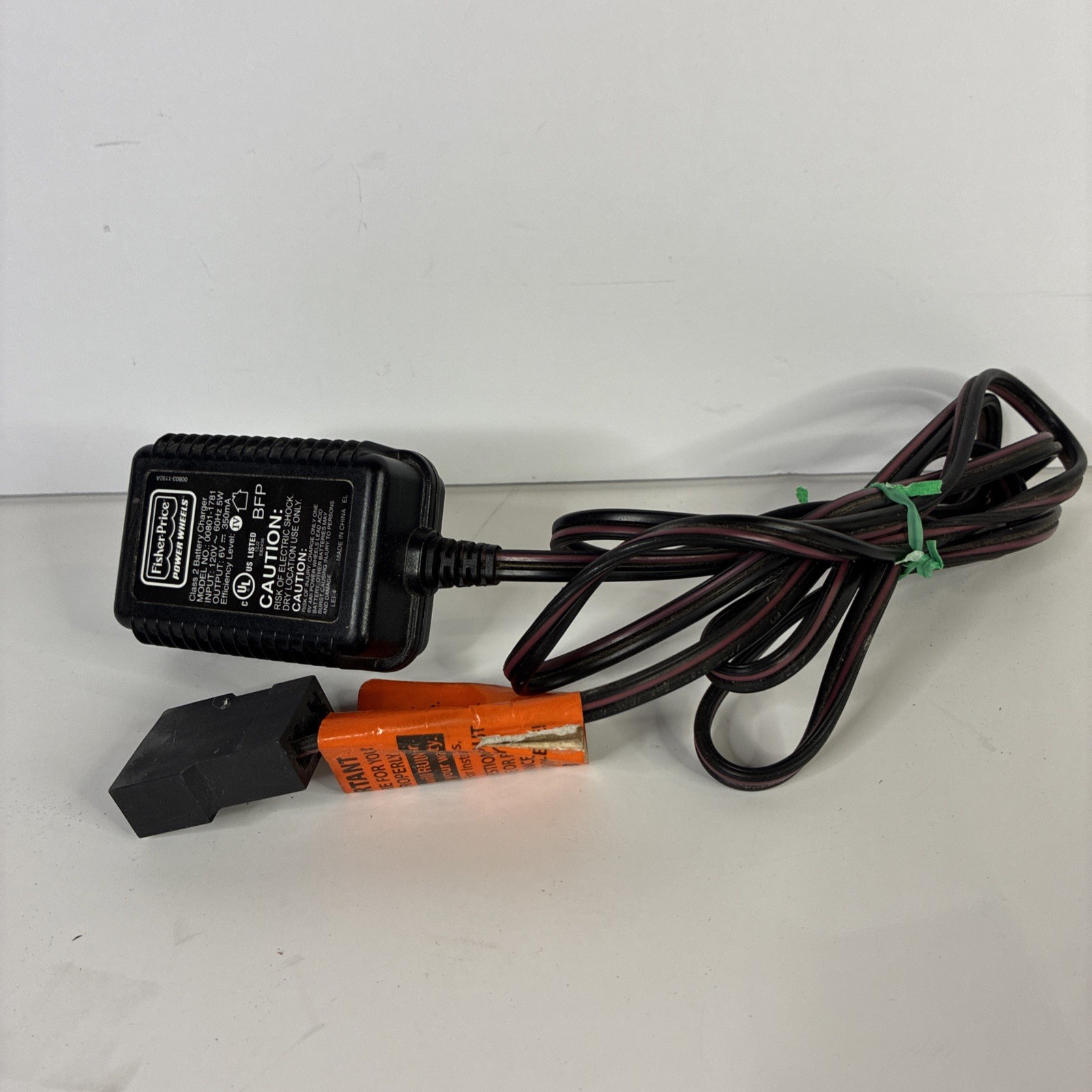 Power Wheels Fisher Price Mattel Blue 6 Volt Charger (00801-1781)