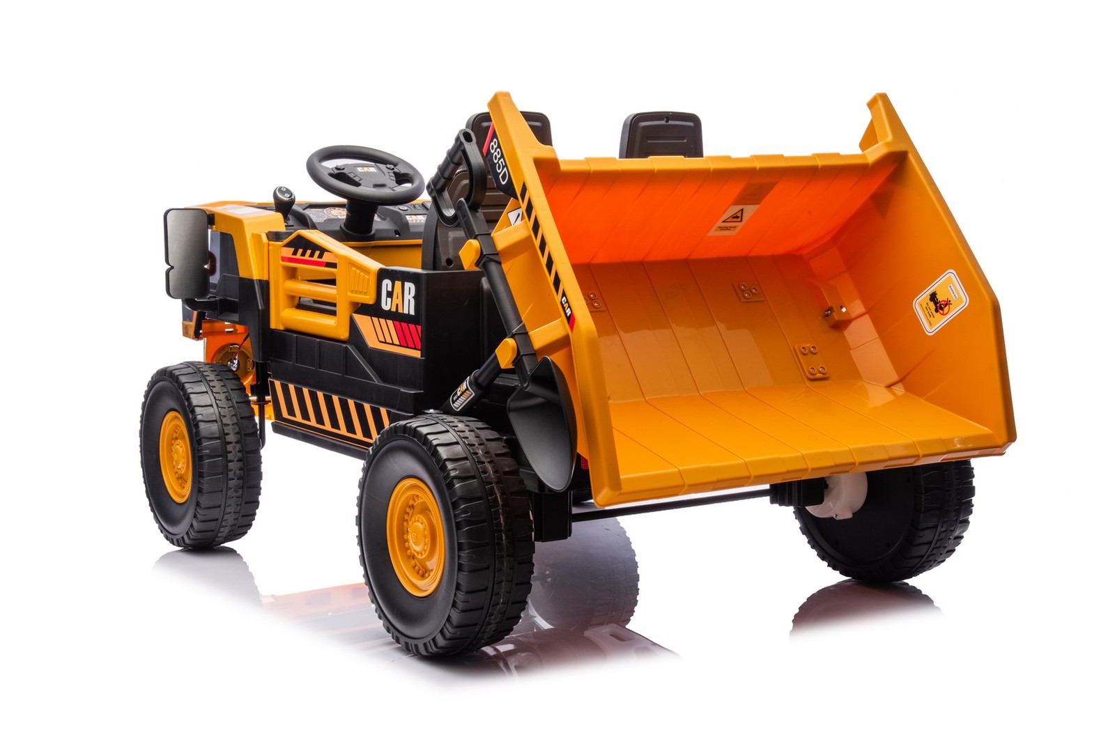 12V 7Ah Ride On Dump Truck 2-Seater Construction Vehicle Car Parent RC Control