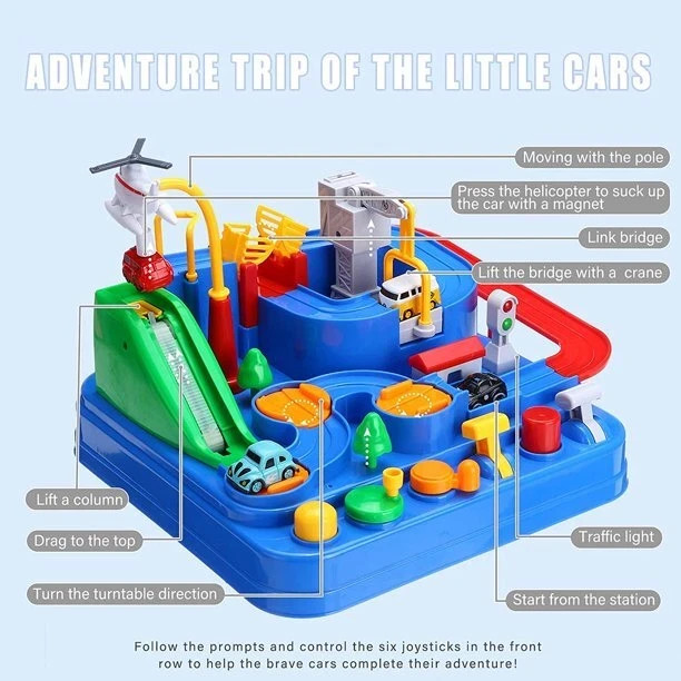 Car Race Track for Kids Ages 4-8, Kids Car Toys for 3 Year Old Boys, Race Track