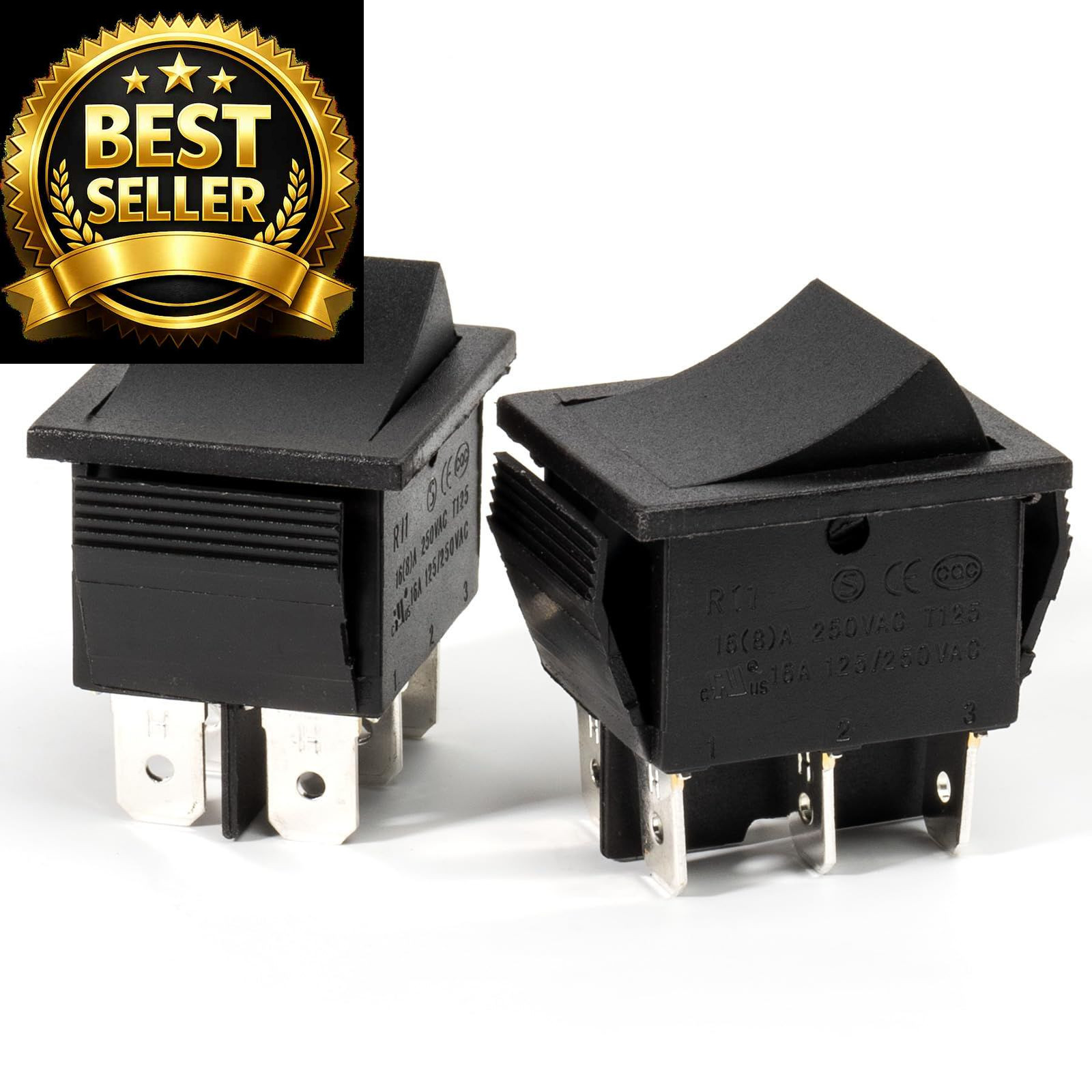 2 Pcs 6 Pin 6V 12V 24V Power Wheels Foot Pedal Switch for Ride on Toys Car