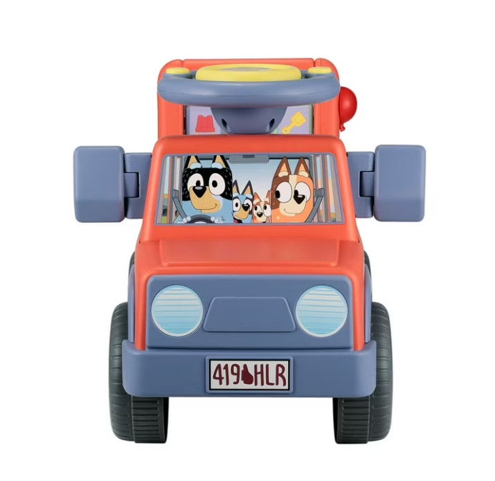 Bluey Licensed Interactive Ride-On Push Car for Boys and Girls Ages 1-3