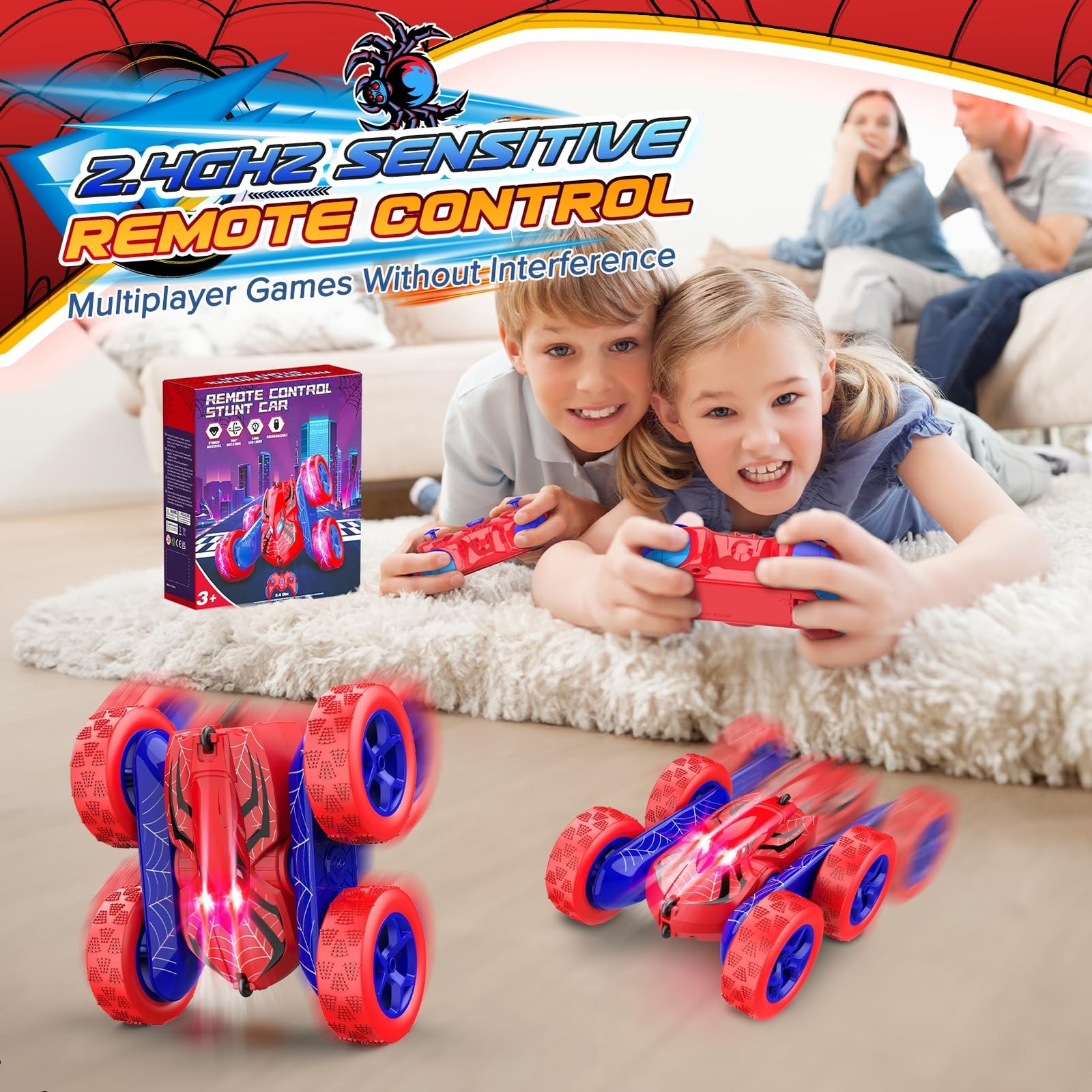 Remote Control Car,RC Cars Boys Toys for 3 4 5 6 7 8 9 10 11 12 Year Old Boy …