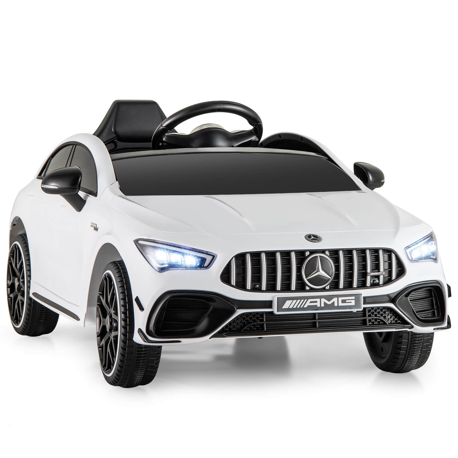 12V Kids Ride on Car w/Remote Rocking Function Transport Wheels Lights & Music