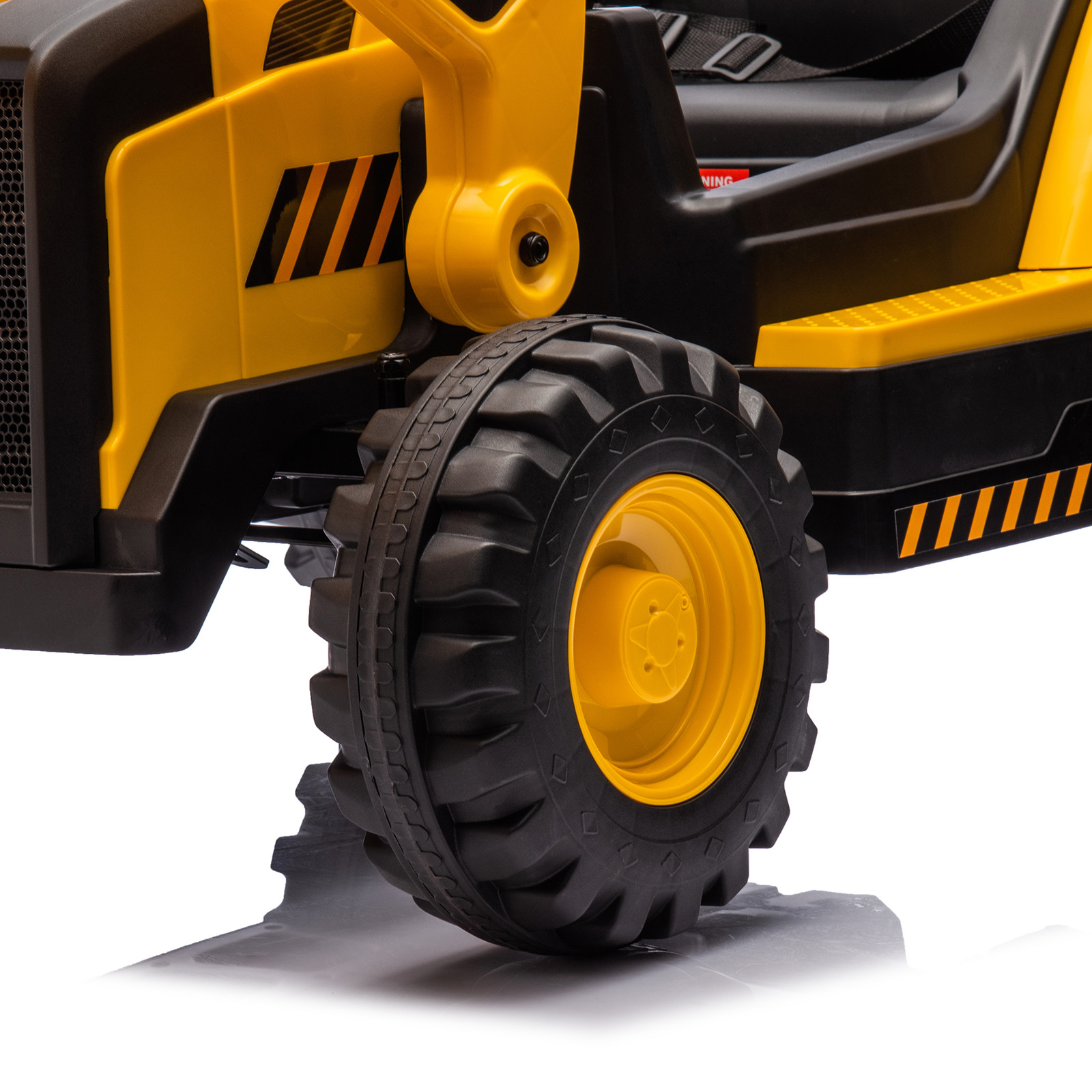 12V CAT Loader Kids Ride On Tractor Construction Car W/ Parental Remote Yellow