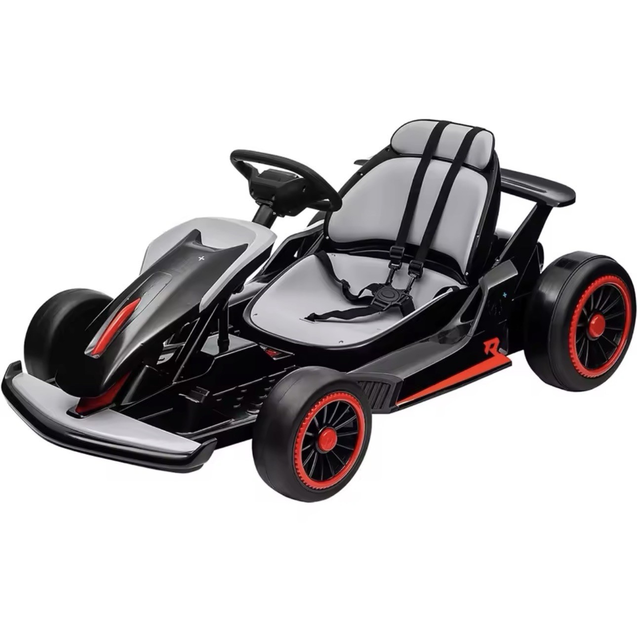 New Kids 24V Ride On Go Kart Child Electric Drift Music Lights Mode 2 Speed 6-12