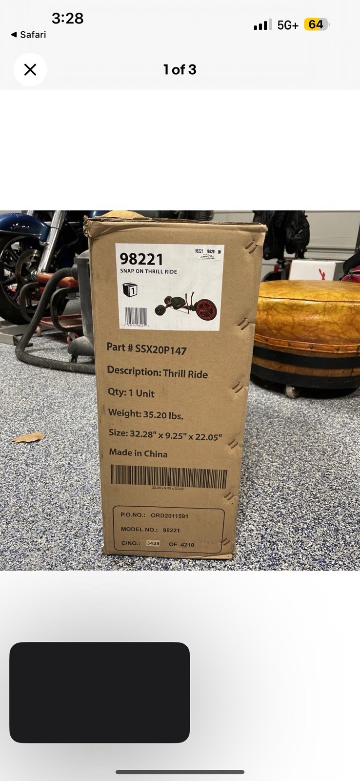 Snap-on Tools Collectible Thrill Ride Bike
