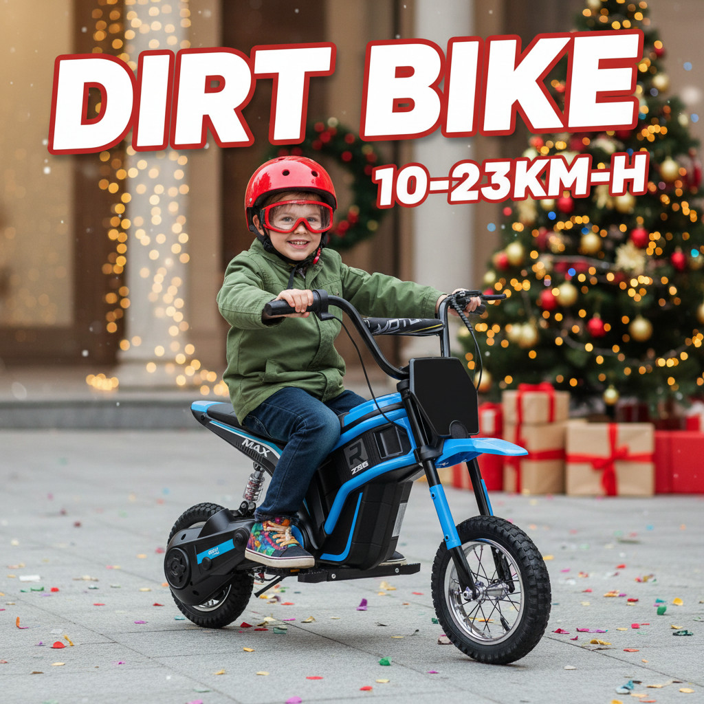 24V 350W Electric Dirt Bike Off-Road Electric Motorcycle w/ Twist Grip Throttle