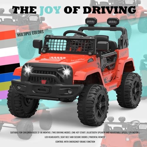 ELECTRIC RIDE-ON TRUCK 12V 4.5AH WITH REMOTE SPRING SUSPENSION – GRAY
