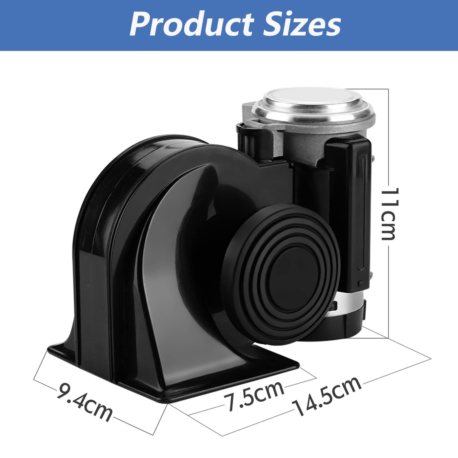 Train Horn Air Horn for Truck, 12V 150DB Snail Train Horn with Automotive Rel…