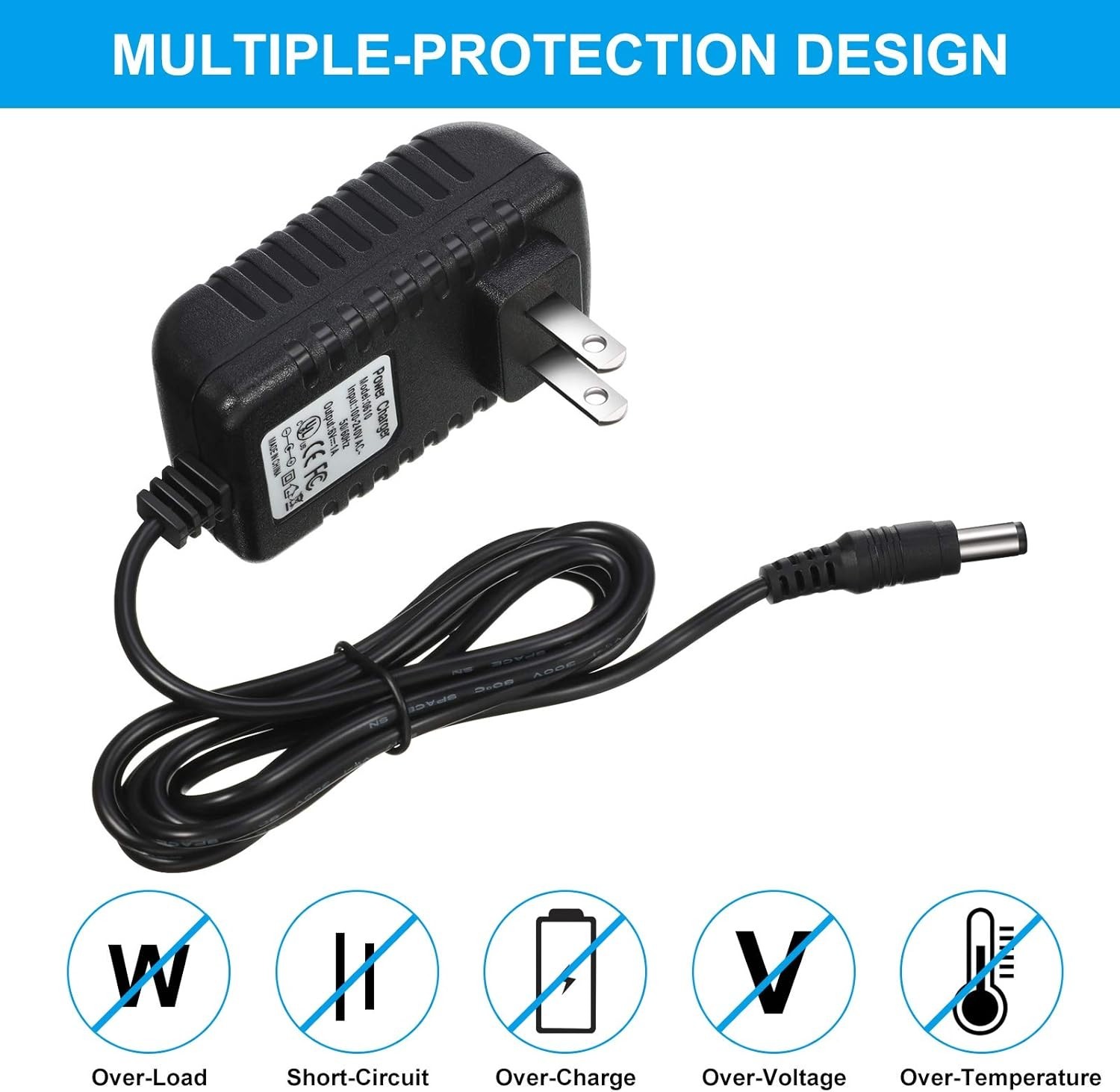 Fast Charging 6V Charger for Kids Ride-On Toys – Overcharge Protection Included