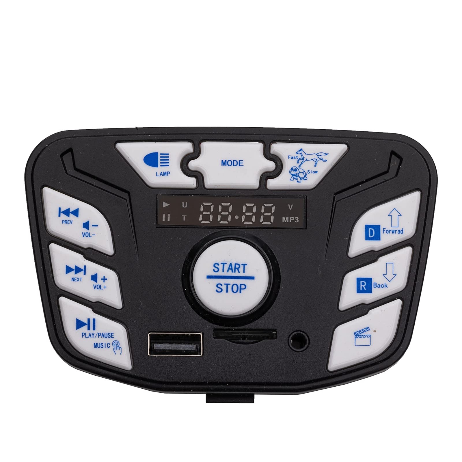 JR1927M-Z Blue 24V Children’s Vehicle Power Supply Central Control Switch Mul…