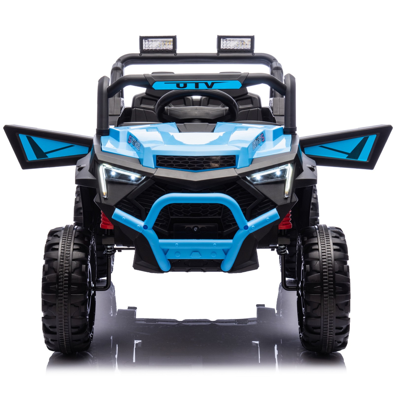 24V 400W Kids Ride On UTV Toy Car Parent Control LED Lights 4-Wheel Suspension