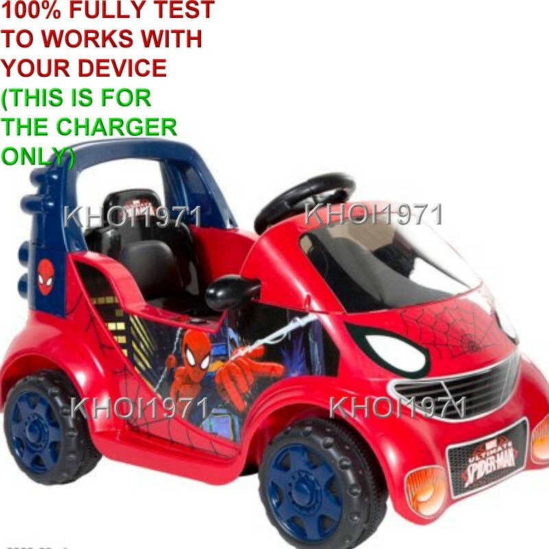 8FT WALL charger AC adapter 8802 08 Dynacraft Spider Man 6V Small Car
