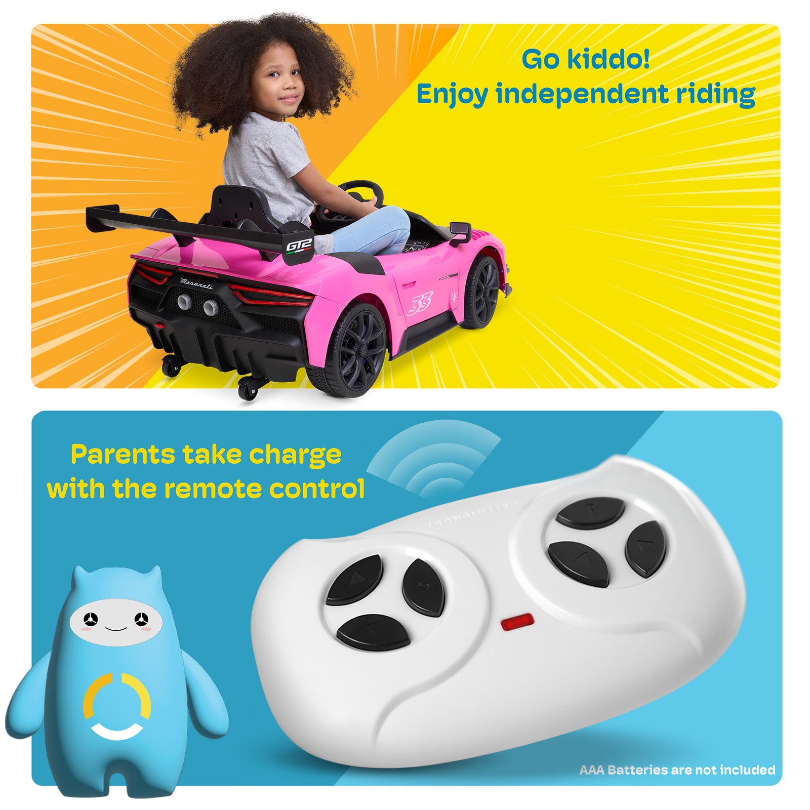 Kidzone 12V Ride On Car Electric Powered Car w/Remote Control