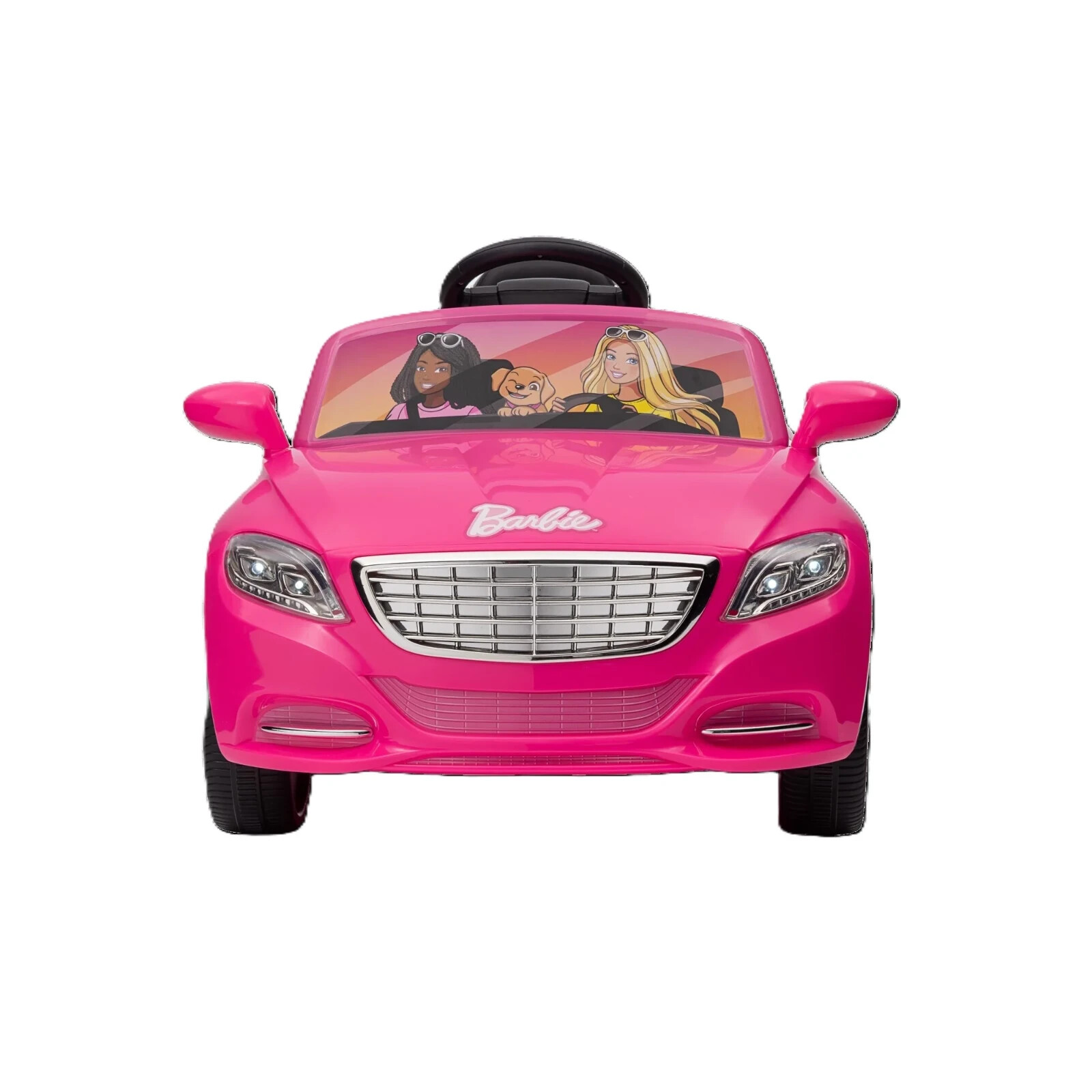 Barbie Convertible 6V Battery-Powered Ride-On Car w/ Remote Control, Ages 3+