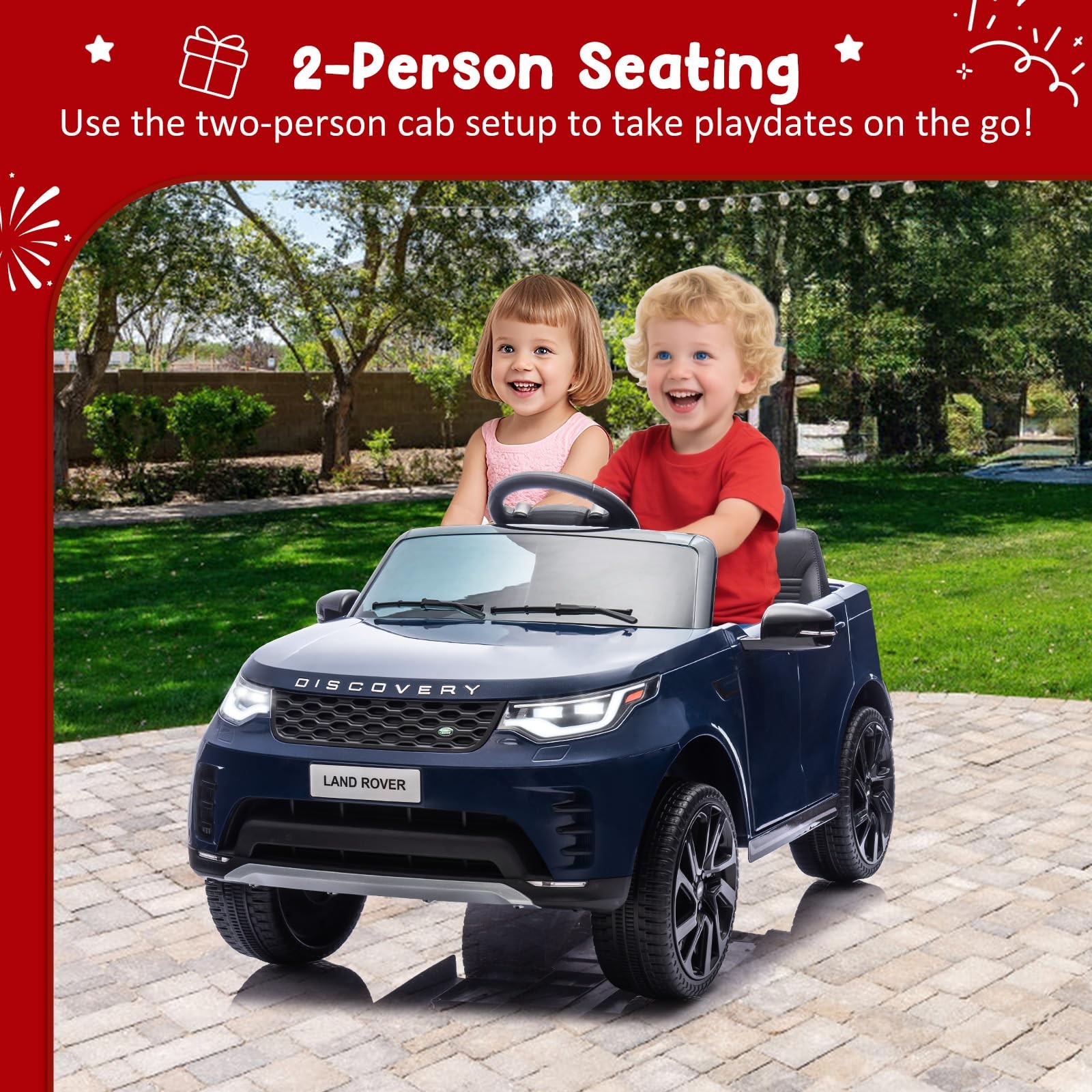 Garveelife 12V 4.5Ah Electric Car For Kids Children Ride On Toy Parental Remote
