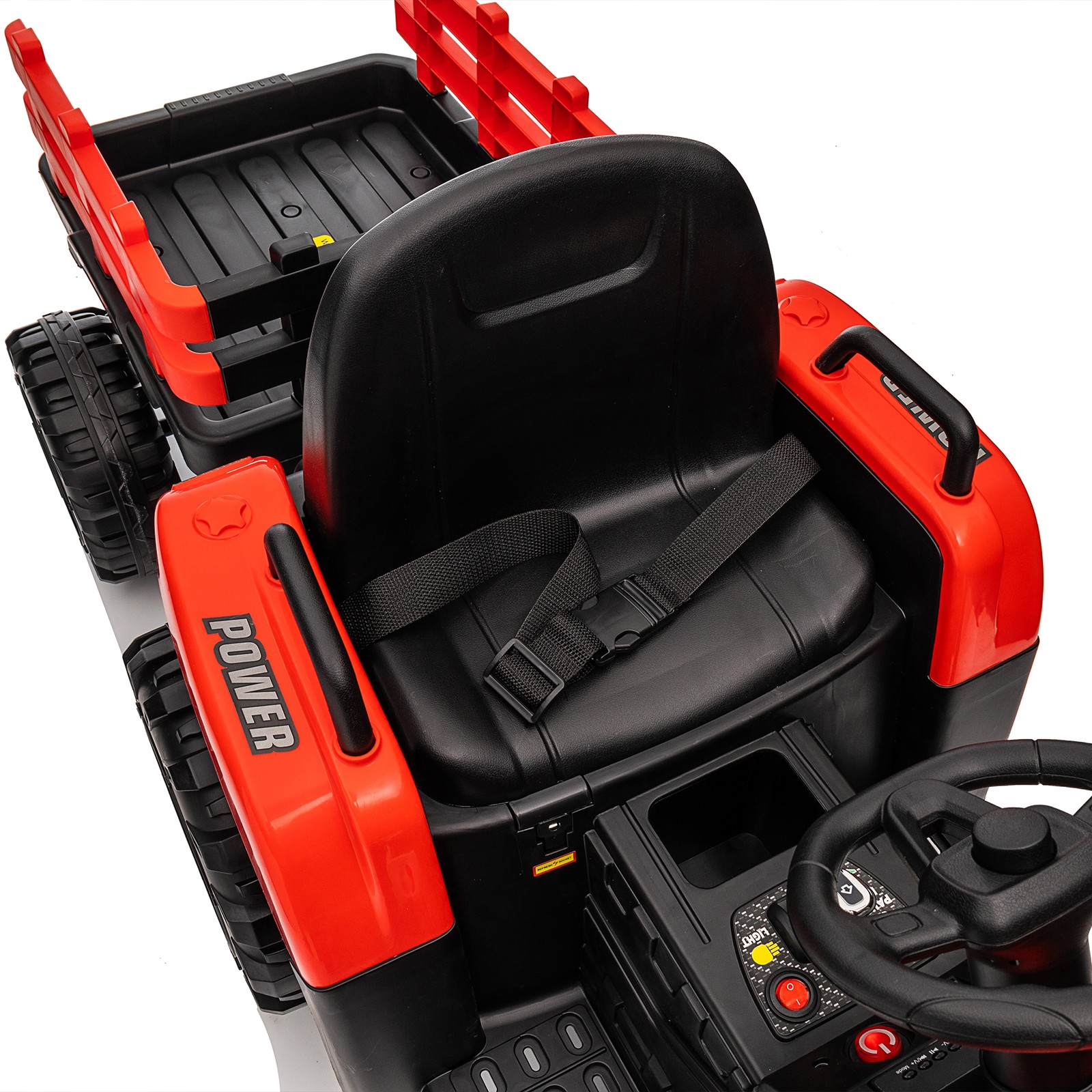 Ride on Tractor 24V 400W Powered Electric Tractor Toy electric car for kids Red