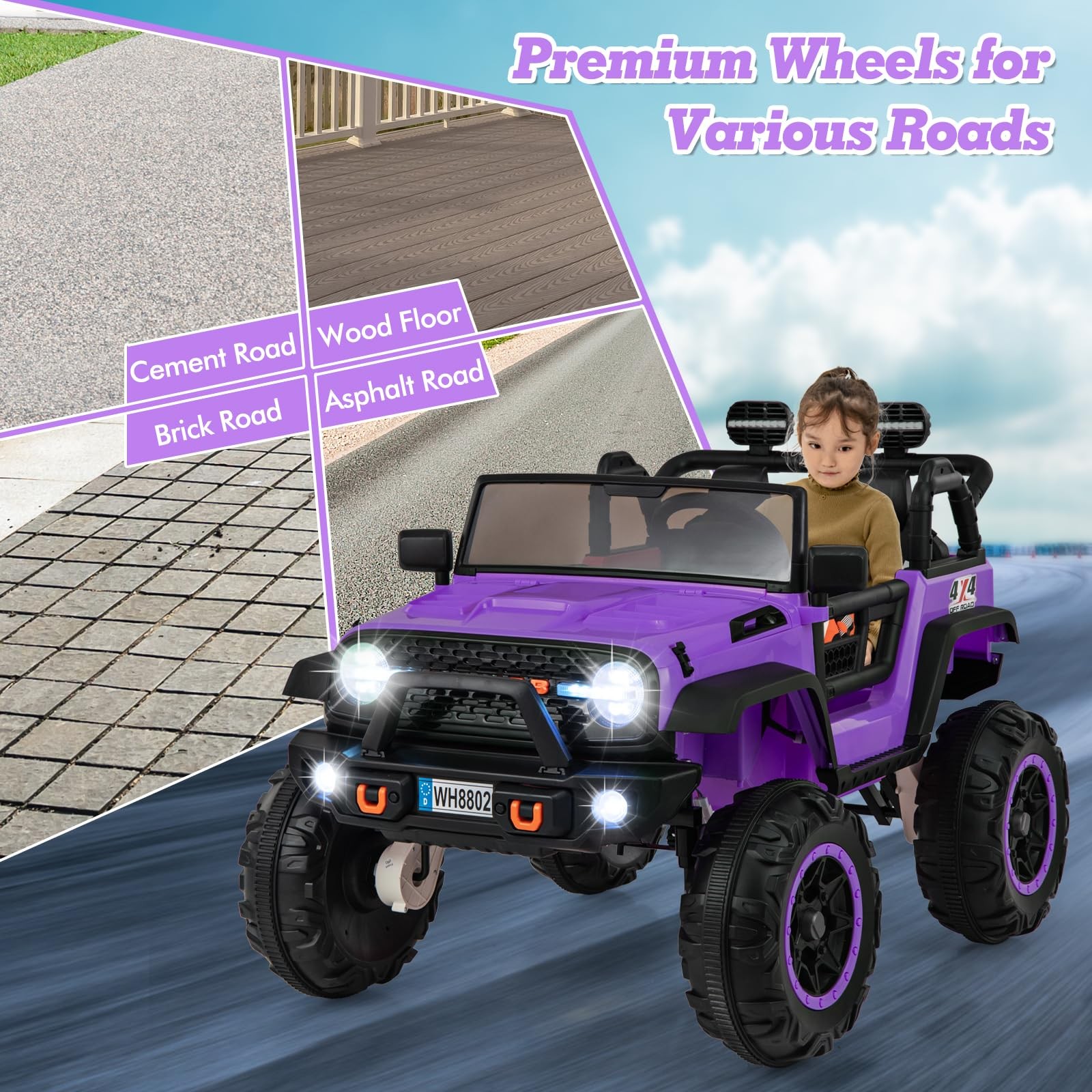 INFANS 24V 2 Seater Ride on Car for Kids, 2WD/4WD Battery Powered with Remote…
