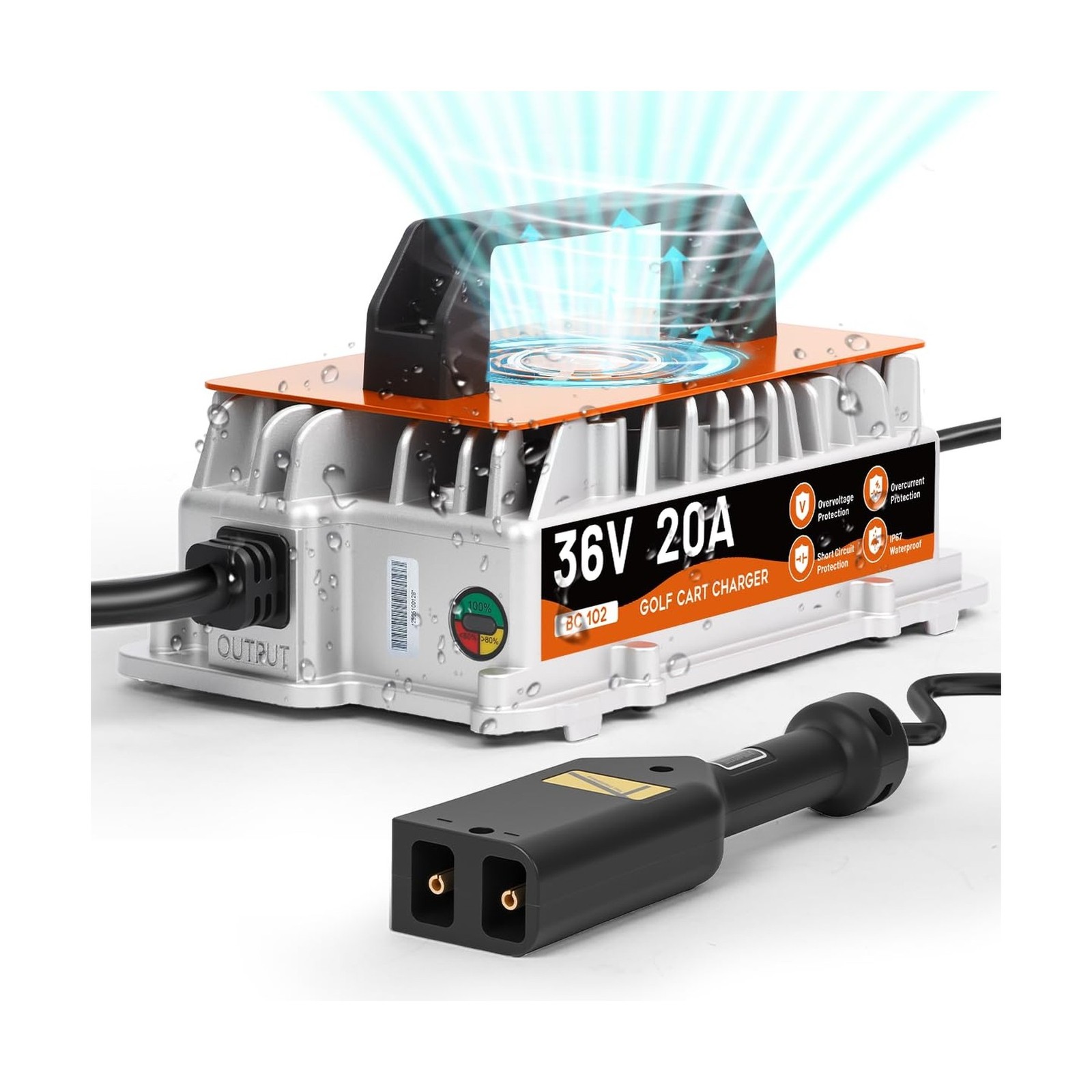 36 Volt Golf Cart Battery Charger for TXT EZGO Golf Cart Charger 36 Volt EZGO…