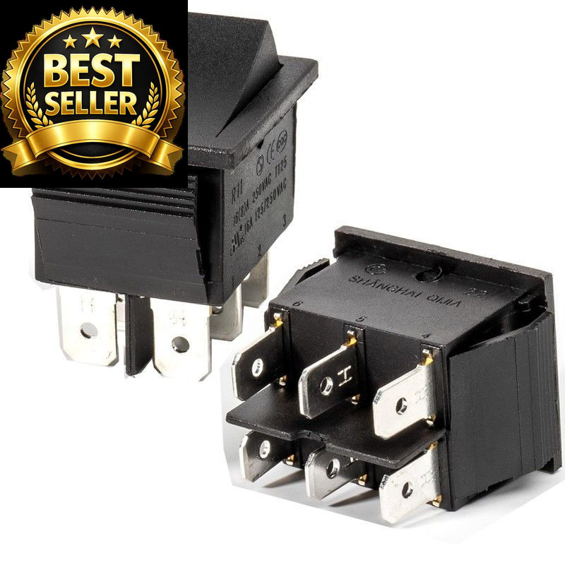 2 Pcs 6 Pin 6V 12V 24V Power Wheels Foot Pedal Switch for Ride on Toys Car