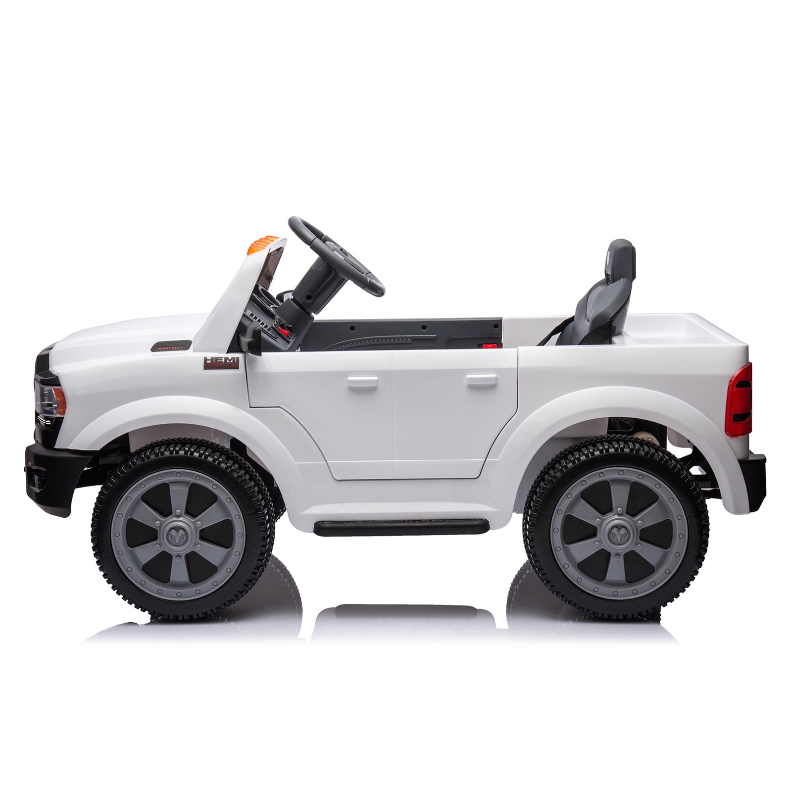 Large Kids Ride On Electric Pickup WITH/Parents Control For Kids Aged 3-5 White