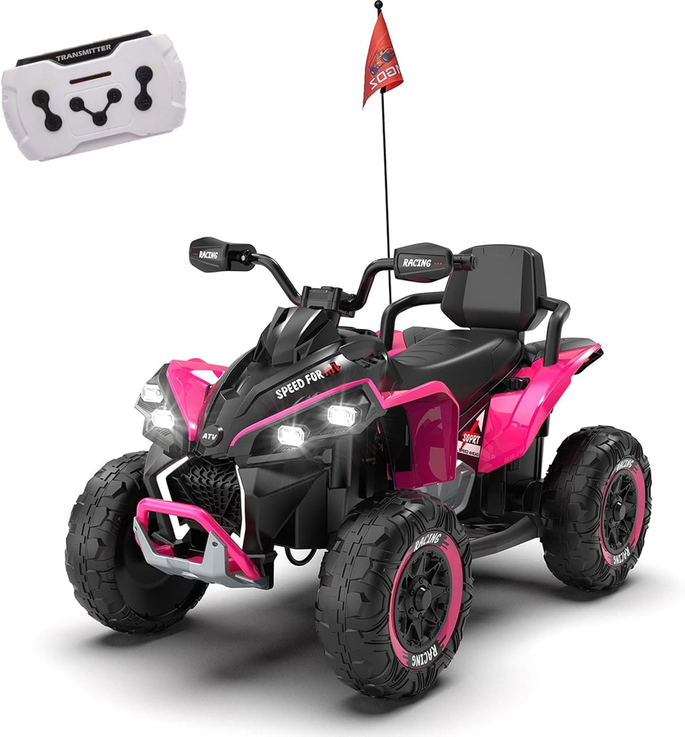 24V Ride on Car Electric Off-road ATV Battery Power Quad Car for Kids Age 3-12
