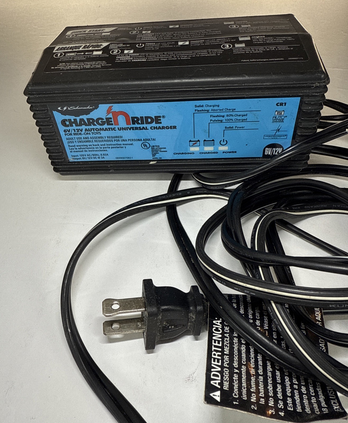 Schumacher 12 Volt Battery Charger Peg Perego® Battery John Deere & More 6V/12V