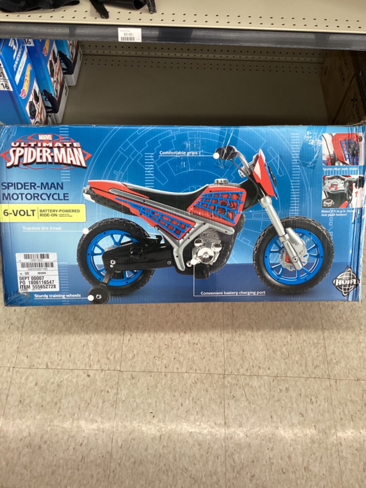 Marvel Spider-Man Motorcycle Electric Ride-On Toy