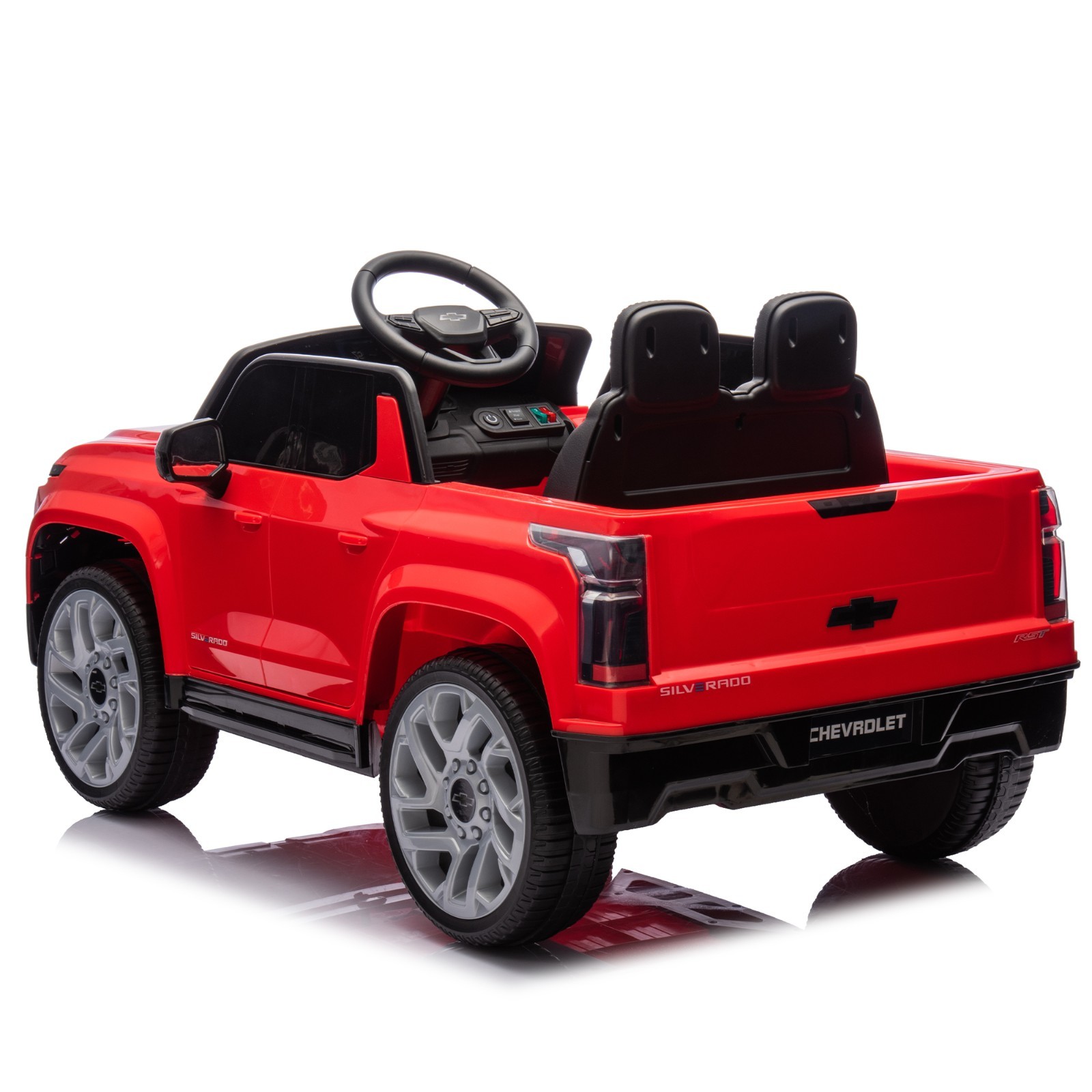 Licensed Silverado Ride on Truck 24V Electric Car 2 Seater with Remote for Kids