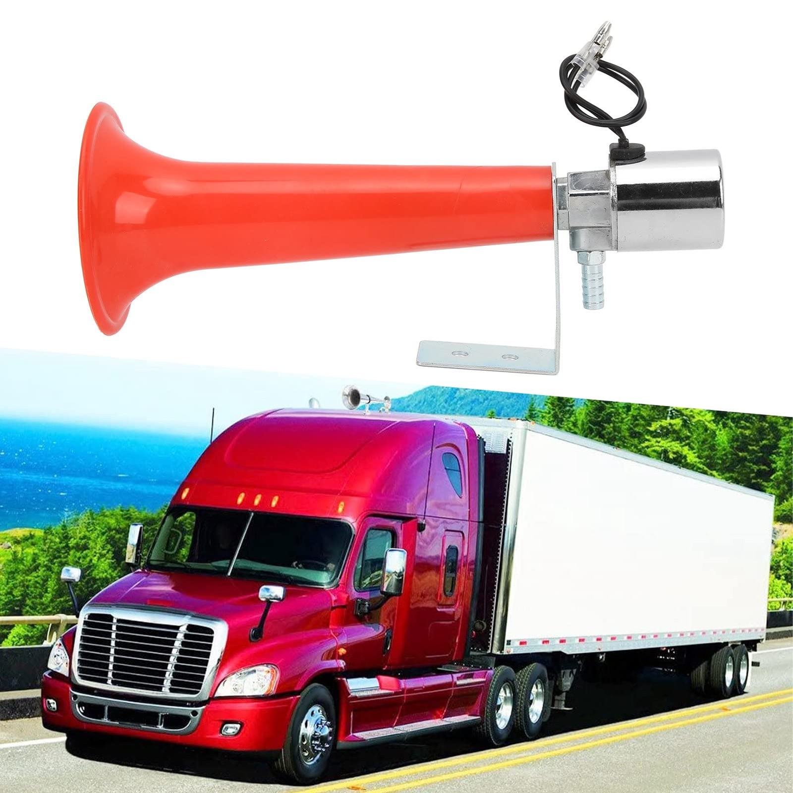 arturkish whistle horn 12v24v air horns for trucks180DB Red Air Horn Universa…